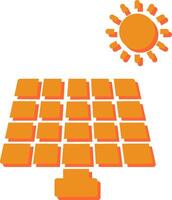 icono de vector de panel solar