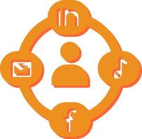 Social Circle Vector Icon