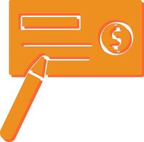 Write Cheque Vector Icon