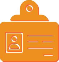 Identification Badge Vector Icon