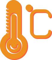 icono de vector de temperatura