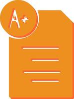 Graded Paper Vector Icon