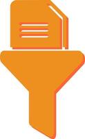 Filtering Document Vector Icon