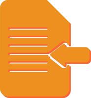 Import Document Vector Icon