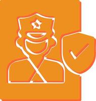 Cinema Security Guard Vector Icon