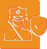 Cinema Security Guard Vector Icon