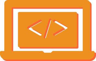 Coding Computer Vector Icon