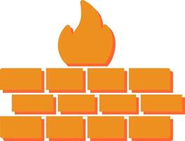 icono de vector de firewall