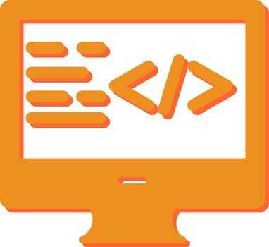 icono de vector de codificación