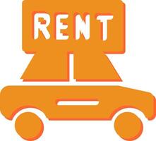 Rent a Car Vector Icon