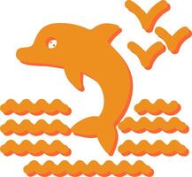 Dolphin Vector Icon