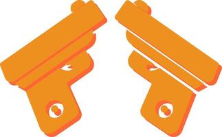 Two Guns Vector Icon