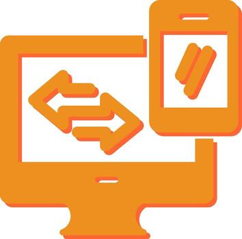 Data Synchronization Vector Icon