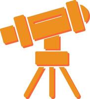 Telescope on Stand Vector Icon