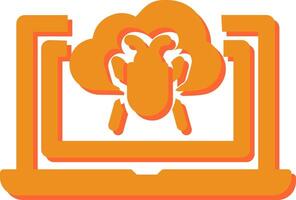Bug Cloud Vector Icon