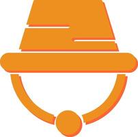 icono de vector de sombrero de camping