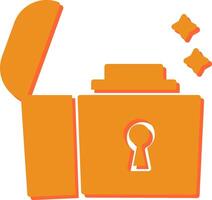 Open Treasure Box Vector Icon