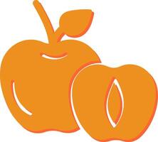 Apricot Vector Icon