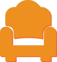 Single Sofa Vector Icon