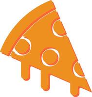 icono de vector de pizza