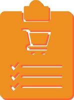 Shopping List Vector Icon