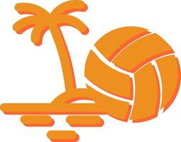 Beach Volleyball Vector Icon