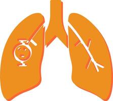 Lung Cancer Vector Icon