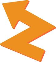 ZigZag Arrow Vector Icon