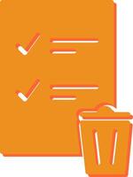 Trash List Vector Icon