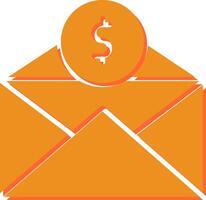 Mail Coin Vector Icon