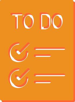 Today to Done Checklist Vector Icon