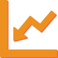Graph Down Vector Icon