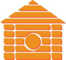 Wood Cabin Vector Icon