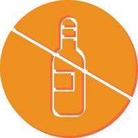 No Drinking Vector Icon