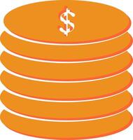 Stack of Coins Vector Icon