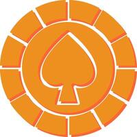 Spade Chip Vector Icon