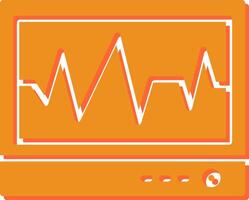 ecg vector icono