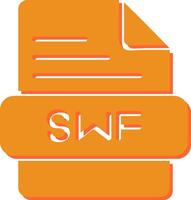 icono de vector de swf