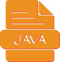 icono de vector de java