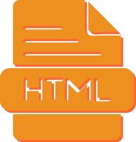 icono de vector html