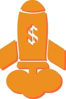 Marketing Rocket Vector Icon