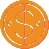 Dollar Coin Vector Icon