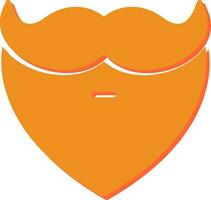 barba y Bigote yo vector icono