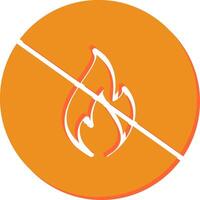 Danger of Flame Vector Icon