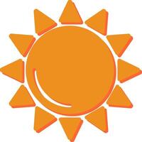 icono de vector de sol