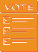 Ballot Paper Vector Icon