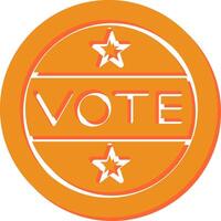 Vote Sticker Vector Icon