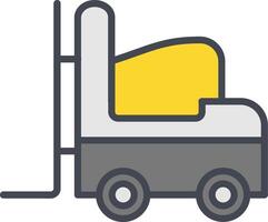 Forklift Vector Icon