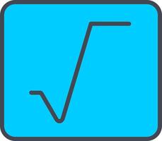 Square Root Vector Icon