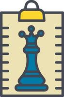 Clipboard Chess Vector Icon